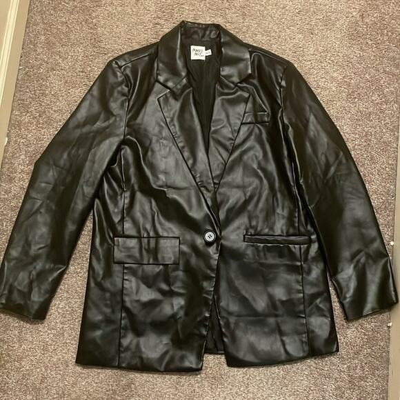 New Princess Polly Jocelyn leather blazer - Picture 8 of 11